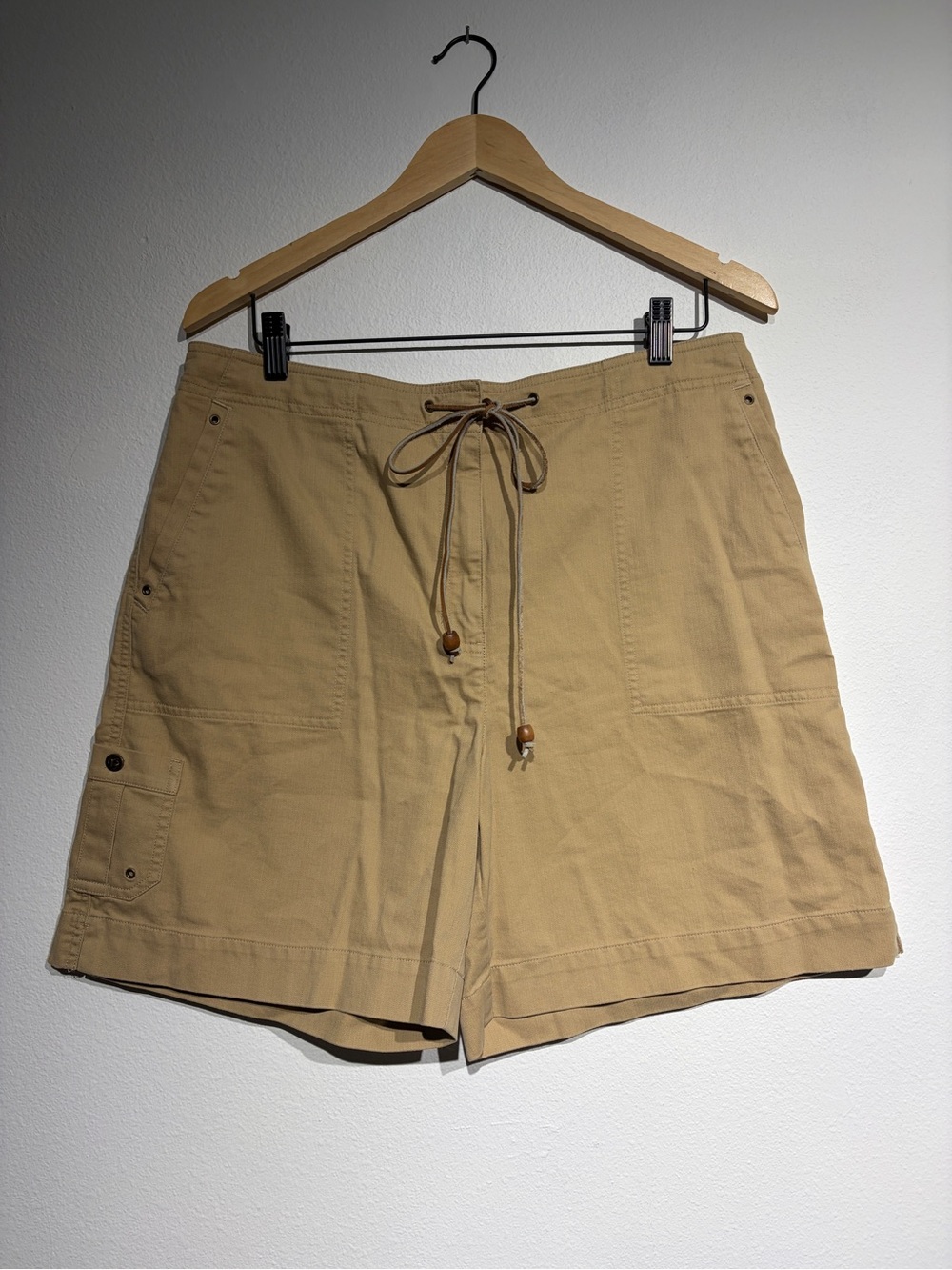 Lauren Ralph Lauren Khaki Drawstring Utility Shorts